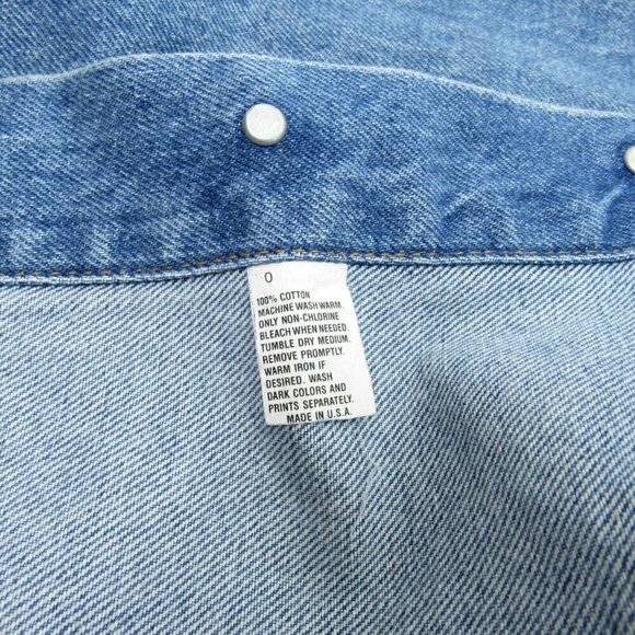 Vintage 1994 Woodstock Denim Jacket Star Gear Jean Size Large Blue Concert Patch - Picture 6 of 9